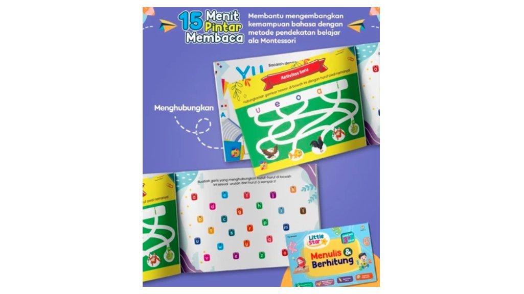 Buku Belajar Membaca - Little Star 15 Menit Pintar Membaca