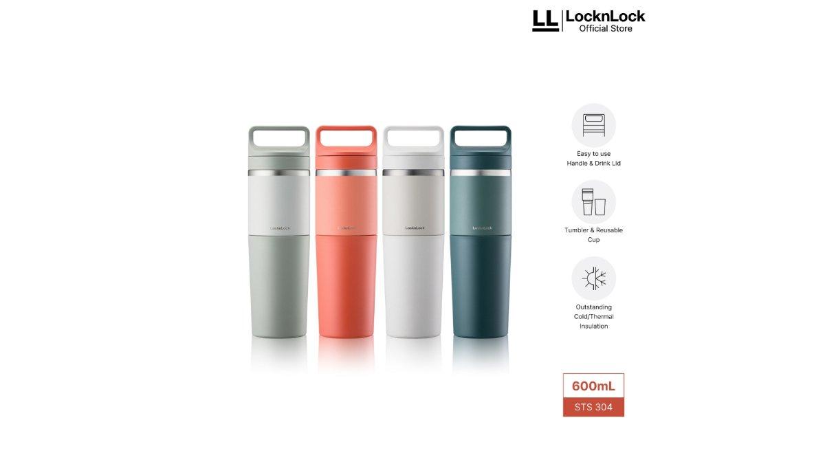 LocknLock 2in1 Tumbler Mug 600ml & 400ml - LHC4332