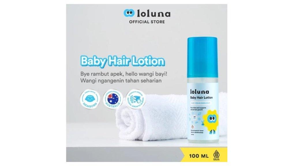 Loluna Hair Lotion - Losion Rambut Bayi dan Anak / Menutrisi Rambut Bayi