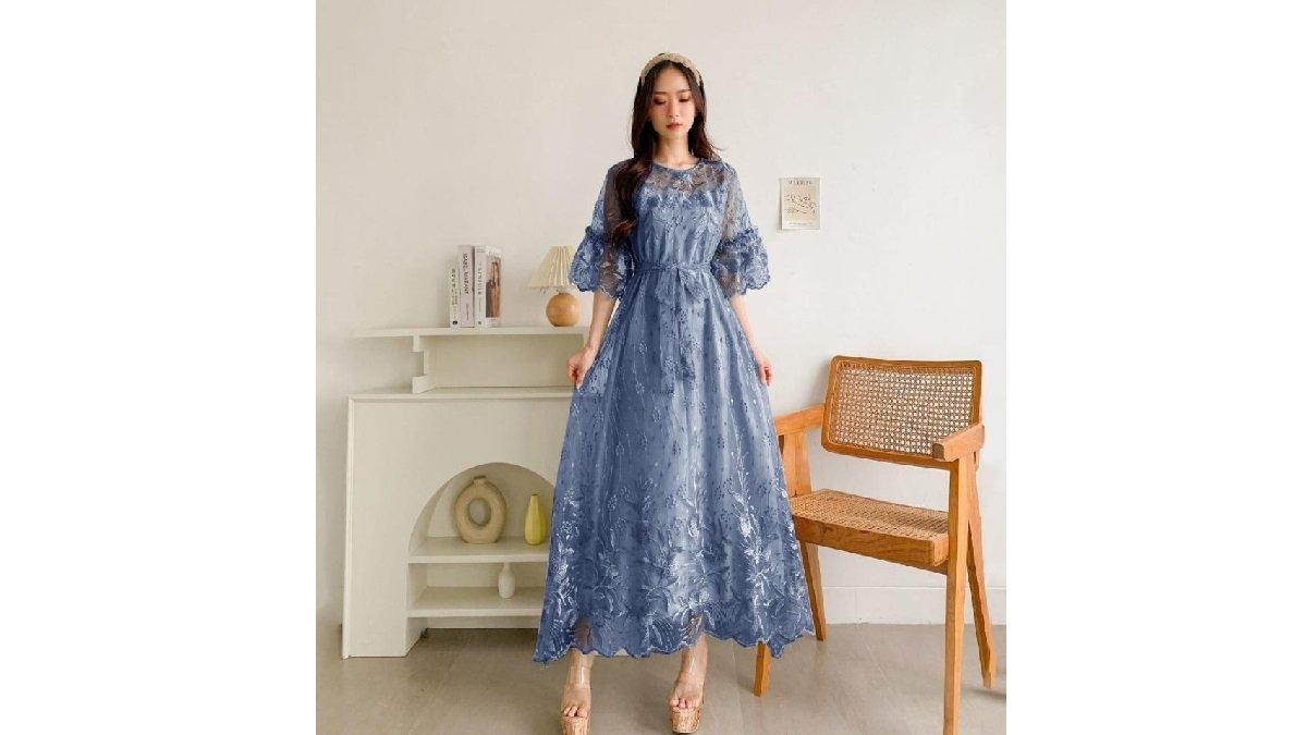 Rekomendasi Dress Cantik Mouren Collection Longdress Diana