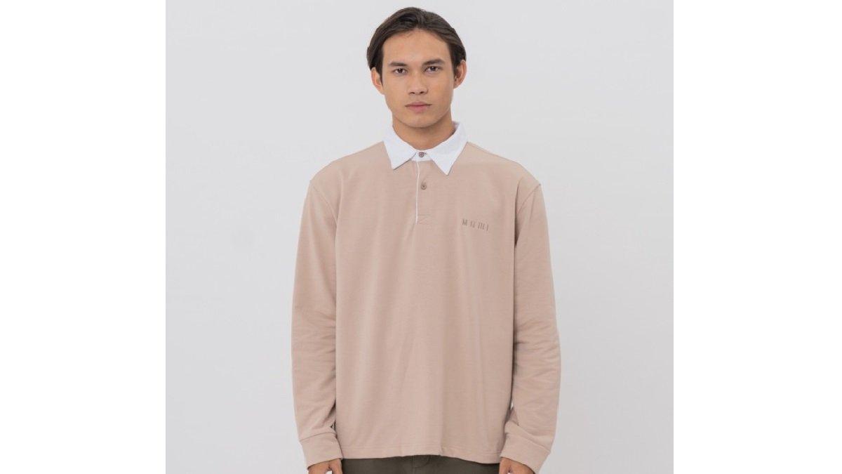 M231 Pakaian Pria Polo Neck Sweatshirt