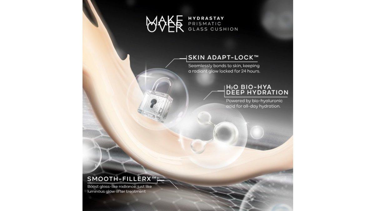 MAKE OVER Hydrastay Prismatic Glass Cushion