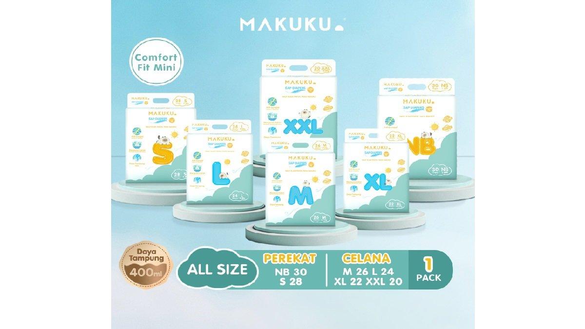 MAKUKU SAP Diapers Comfort Fit Mini Tape