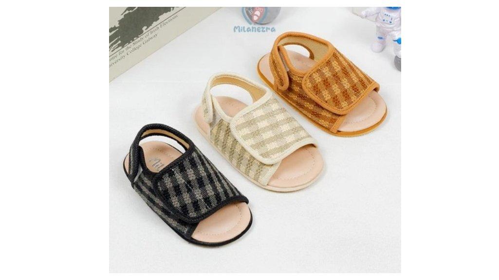 MILANEZRA - Sandal Bayi Prewalker Laki-laki Perempuan Umur 0 - 10 Bulan Model Nami