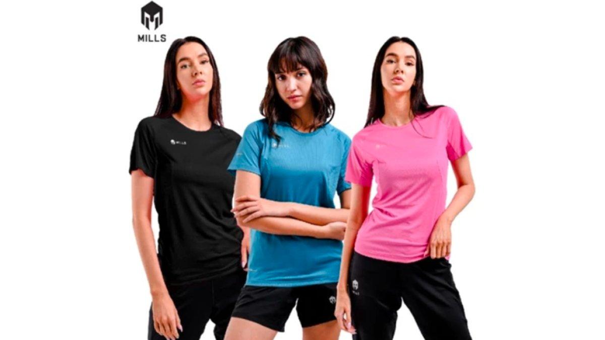 MILLS Baju Olahraga Running Rise Running Tee Women 5006