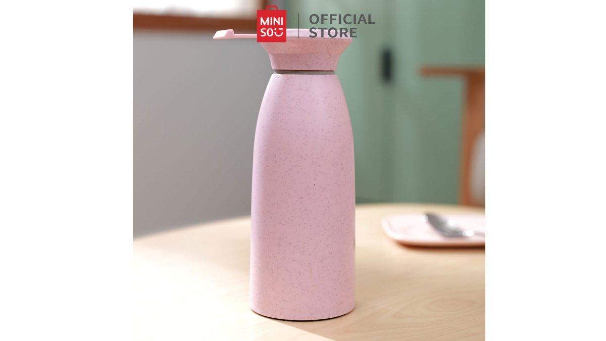 MINISO Botol Minum Kaca 350ml.