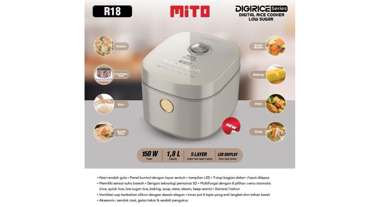 MITO Digital Rice Cooker 1.8 Liter R18