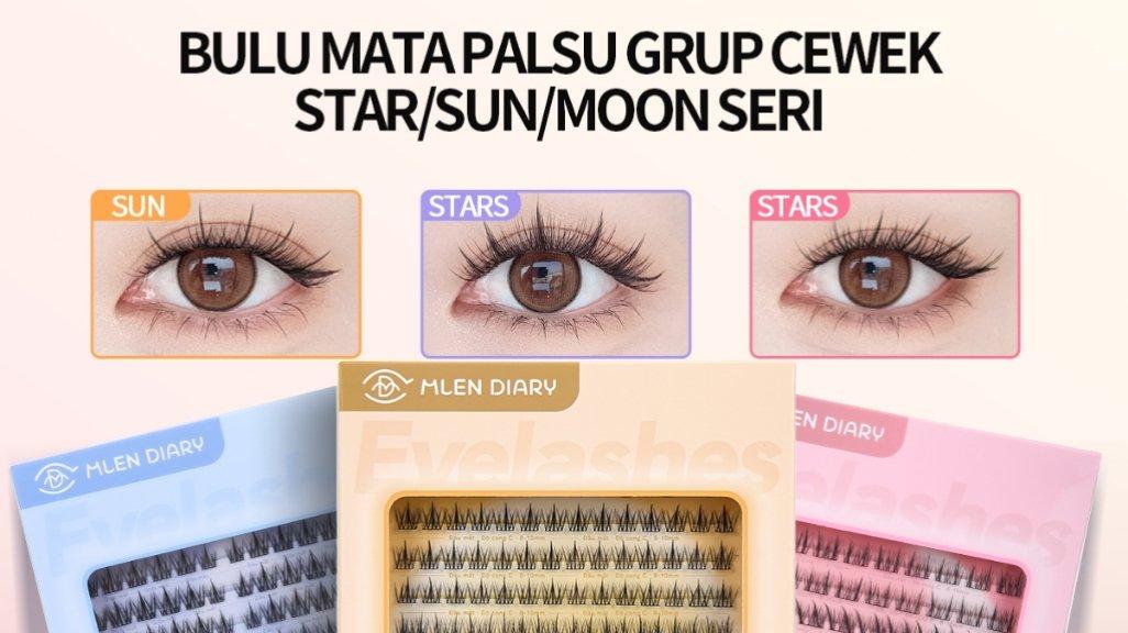 MLEN DIARY Sun Seri Bulu Mata Palsu Individu 