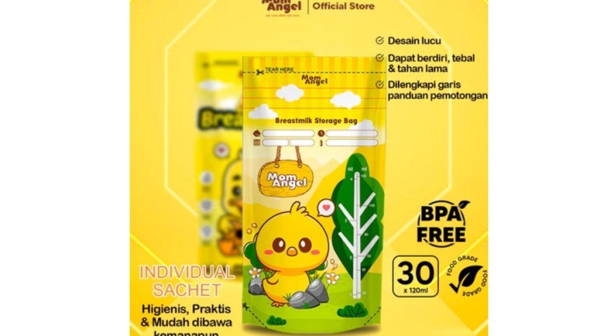 MOM ANGEL Kantong Asi Susu Bayi 120ml Baby Breast Milk Storage Bag 30pcs