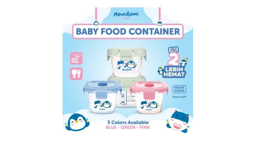 MOMI HOMI AUTHORIZED Baby Food Container Glass 3003