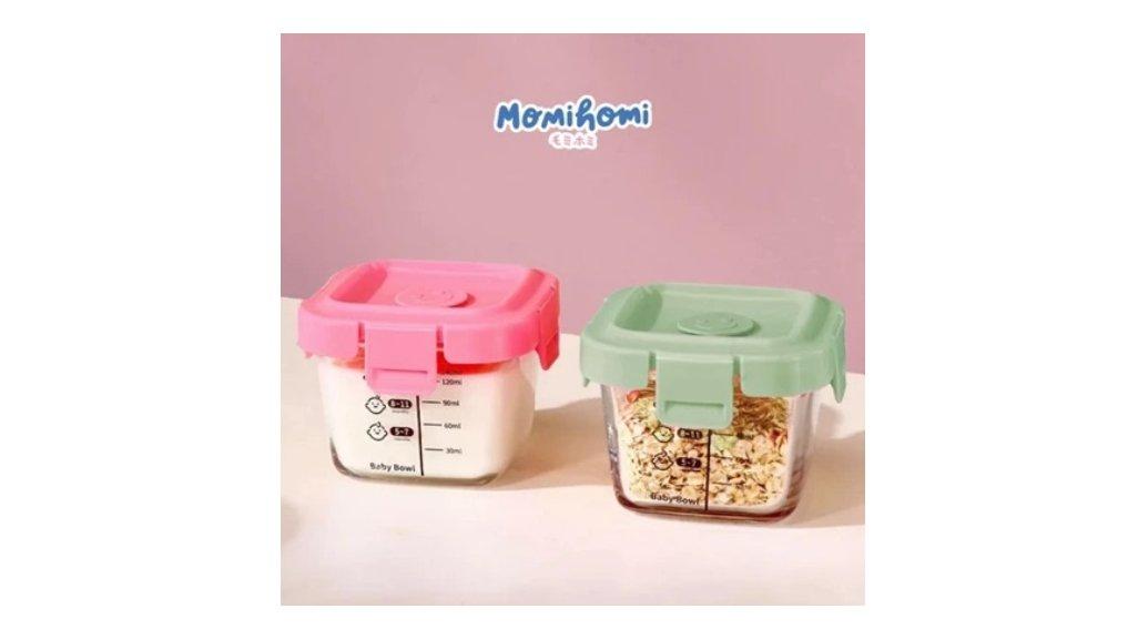 MOMI HOMI AUTHORIZED Baby Food Container Glass 3003