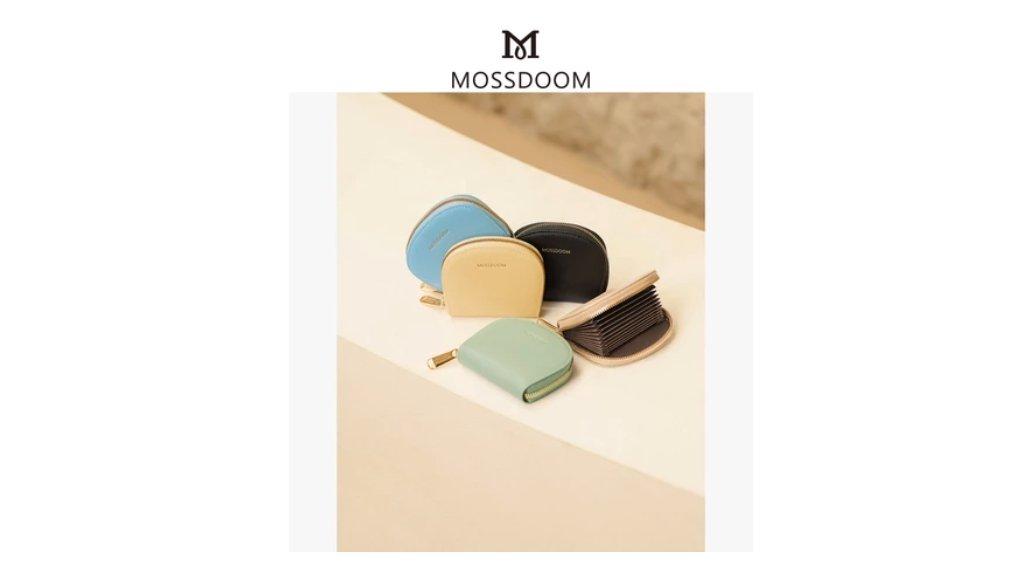 MOSSDOOM Dompet Kartu Elfrea Card Holder Setengah Bulat Wallet Zip Wanita
