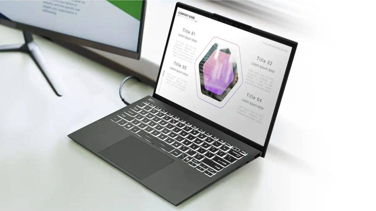Ilustrasi layar laptop yang sedang dipakai untuk bekerja