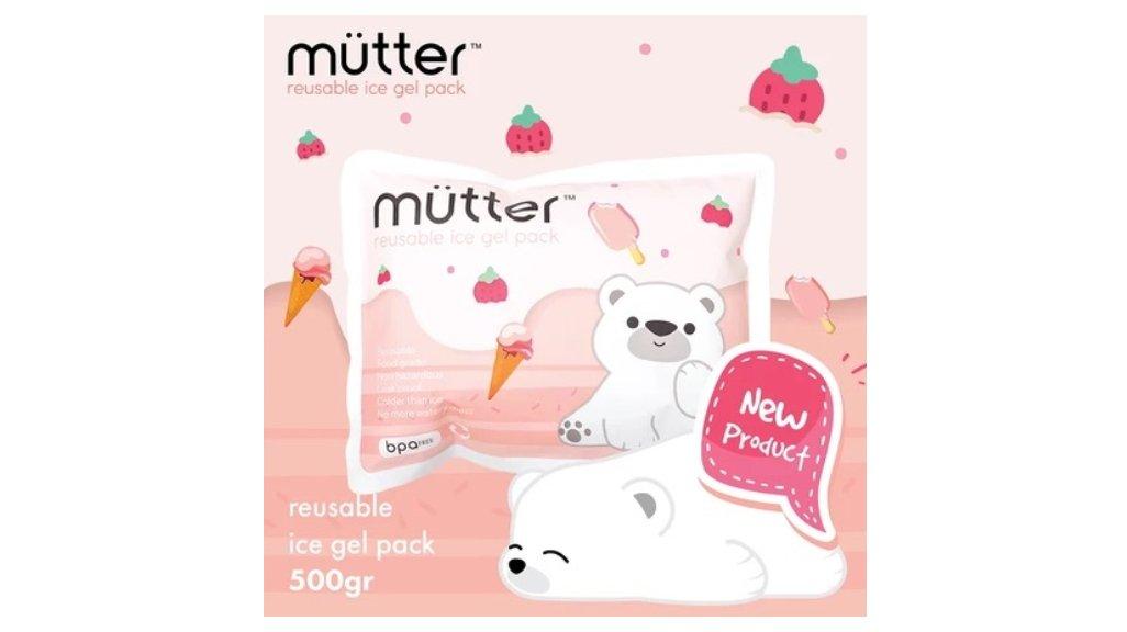 MUTTER Ice Gel 500ml Es Pendingin Tas ASI Ice Gel Pack 500gram