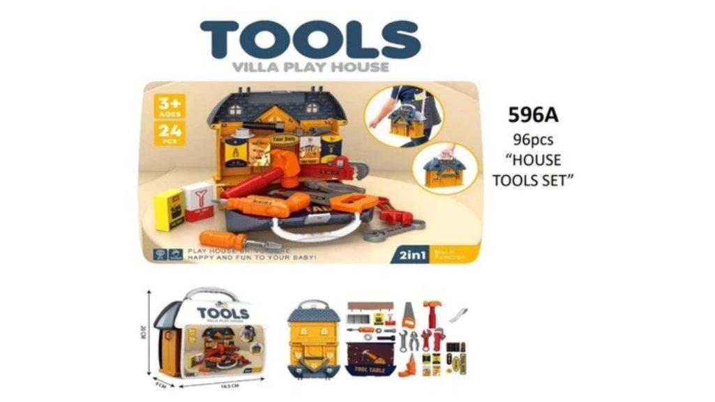 Mainan Edukasi Anak Bayi Laki Laki Alat Bangunan Tukang Tukangan Set Building Tools