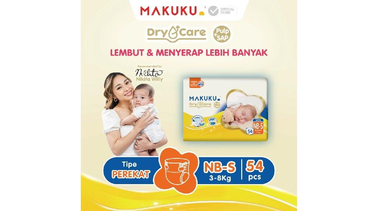Makuku Diapers Dry Care JUMBO Popok Bayi Celana/Perekat NB