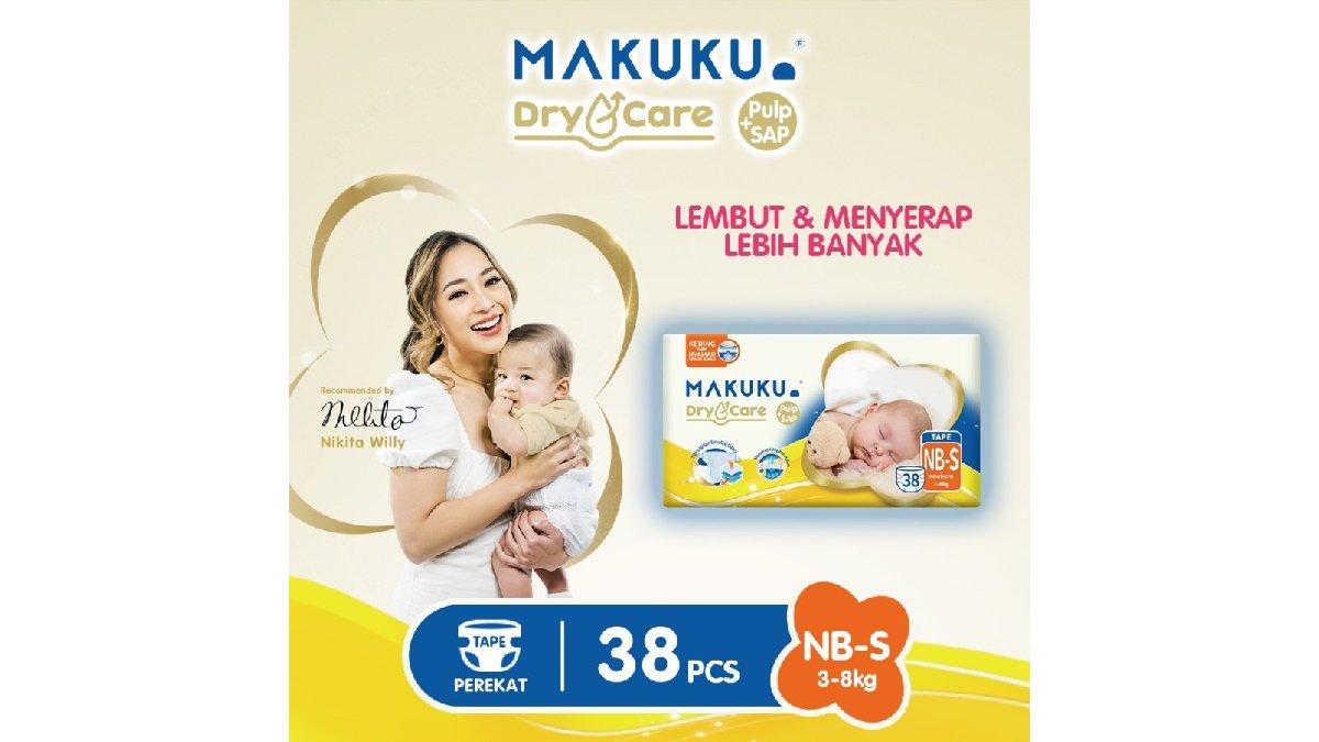 Makuku Diapers Dry Care Popok Bayi Celana Perekat NB