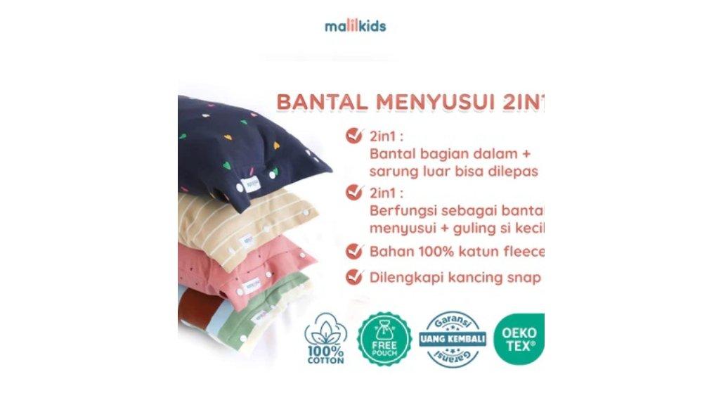 Malilkids Bantal Menyusui 2in1 Nursing Arm Pillow 2in1