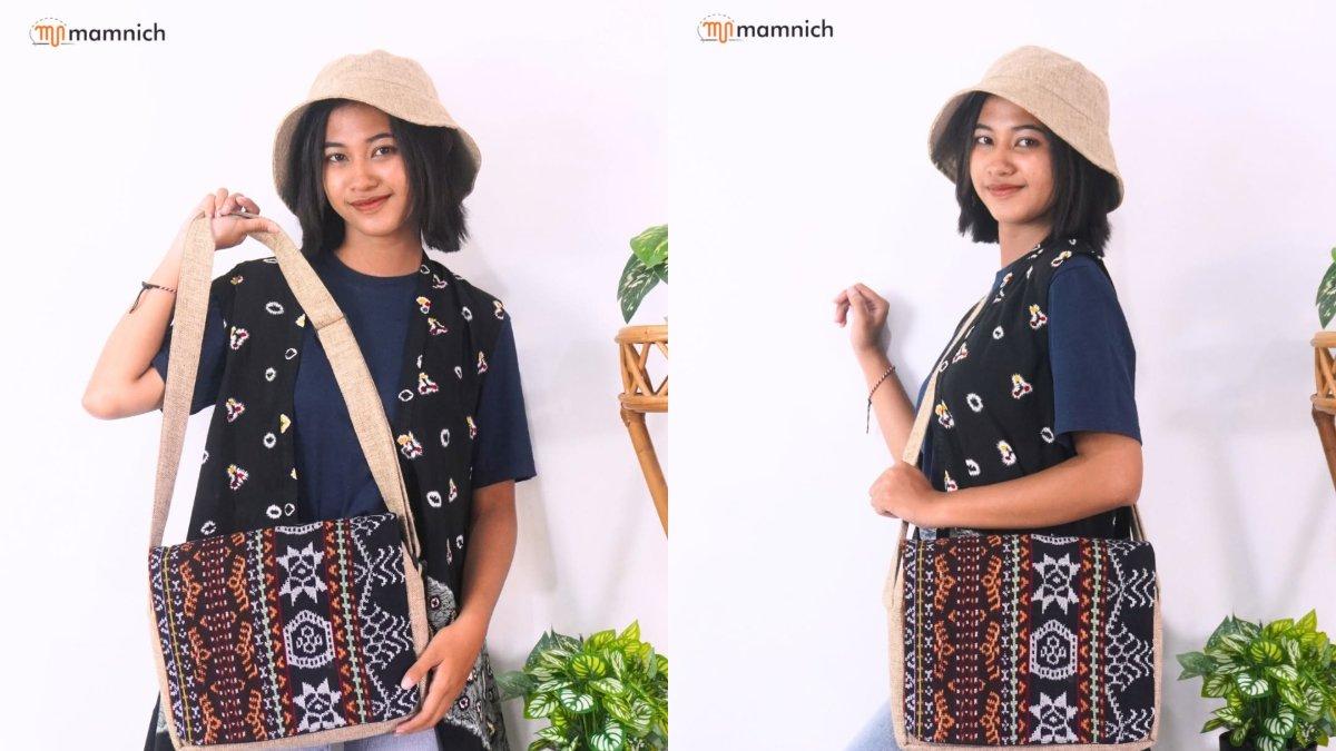 Salah Satu Produk Karya Mamnich Tas Etnik dengan Sentuhan Modern dan Serbaguna.