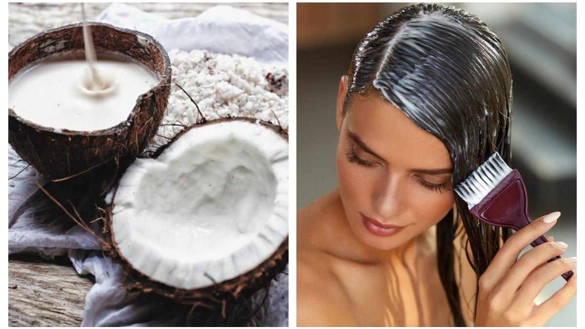 Manfaat santan kelapa untuk kecantikan rambut.