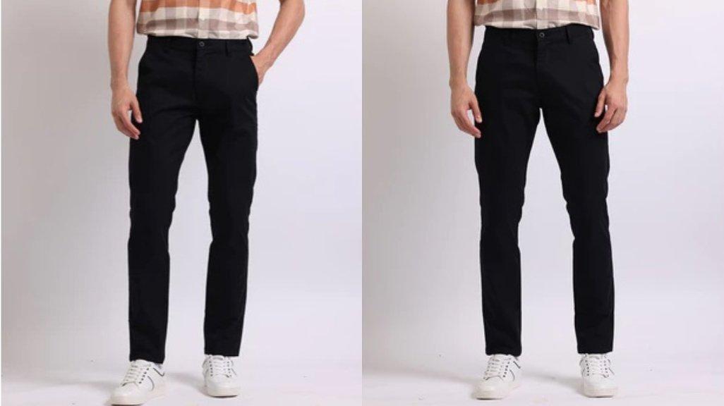 Manzone Celana Panjang Pria Chinos Slim Fit Roku - Black