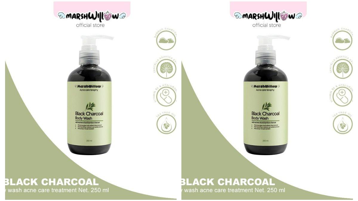 Marshwillow Black Charcoal Body Wash