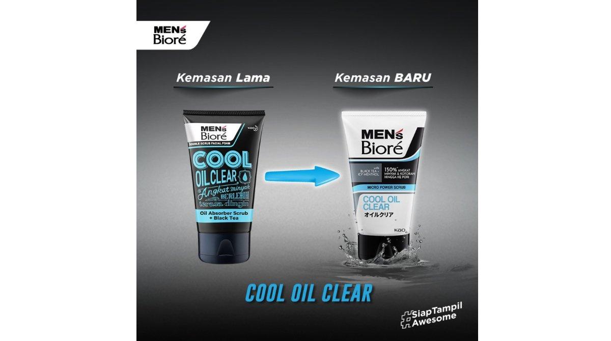 Men’s Biore Cool Oil Clear Facial Wash