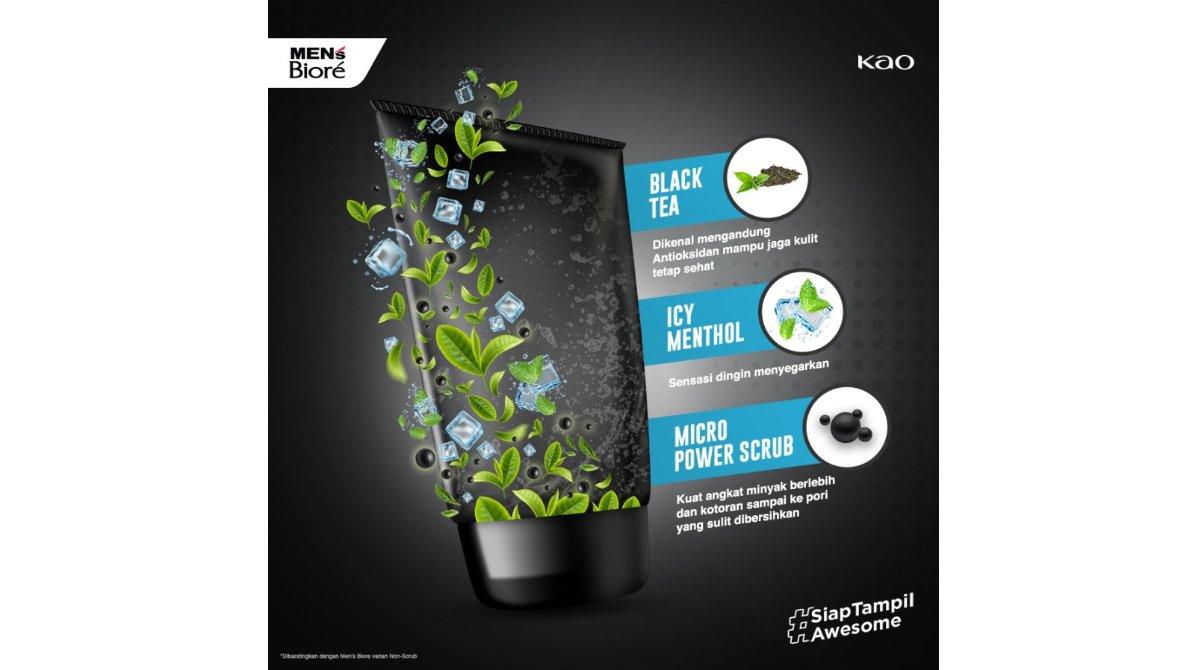 Men’s Biore Cool Oil Clear Facial Wash