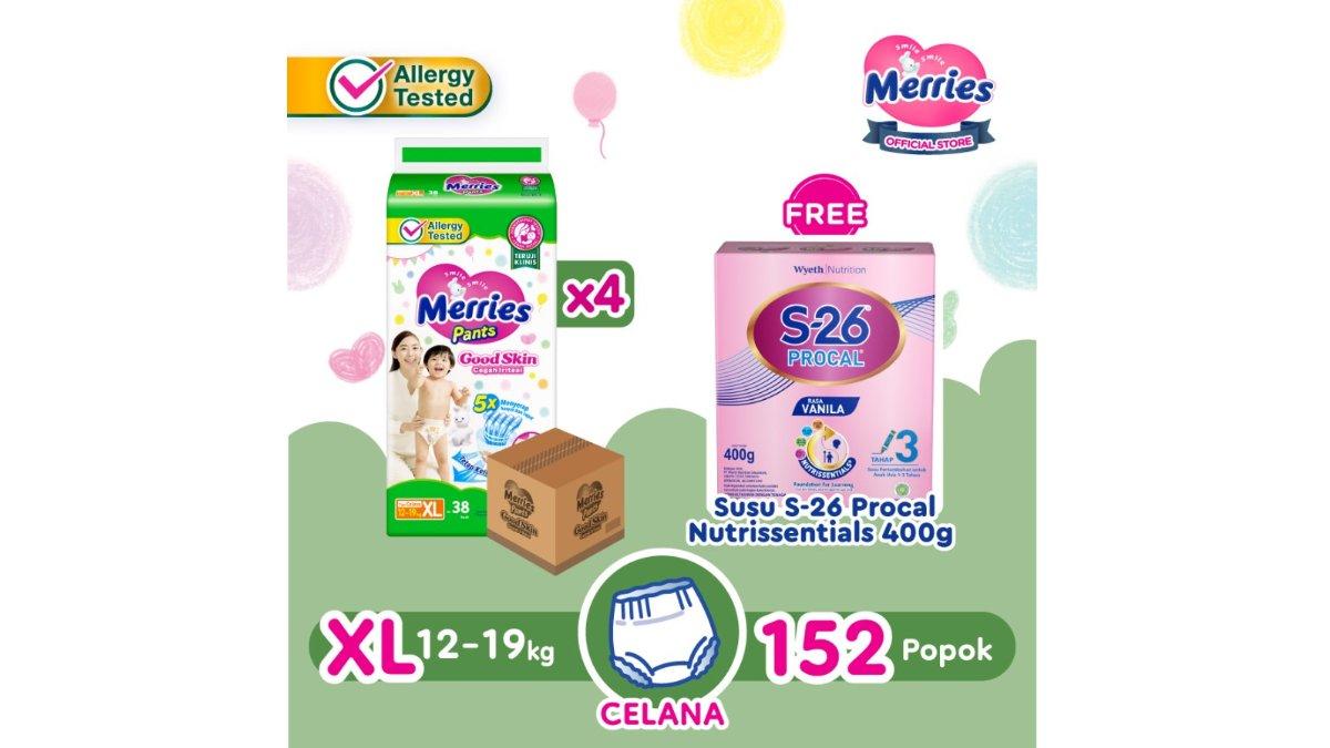 Merries Pants Good Skin XL 26 Carton