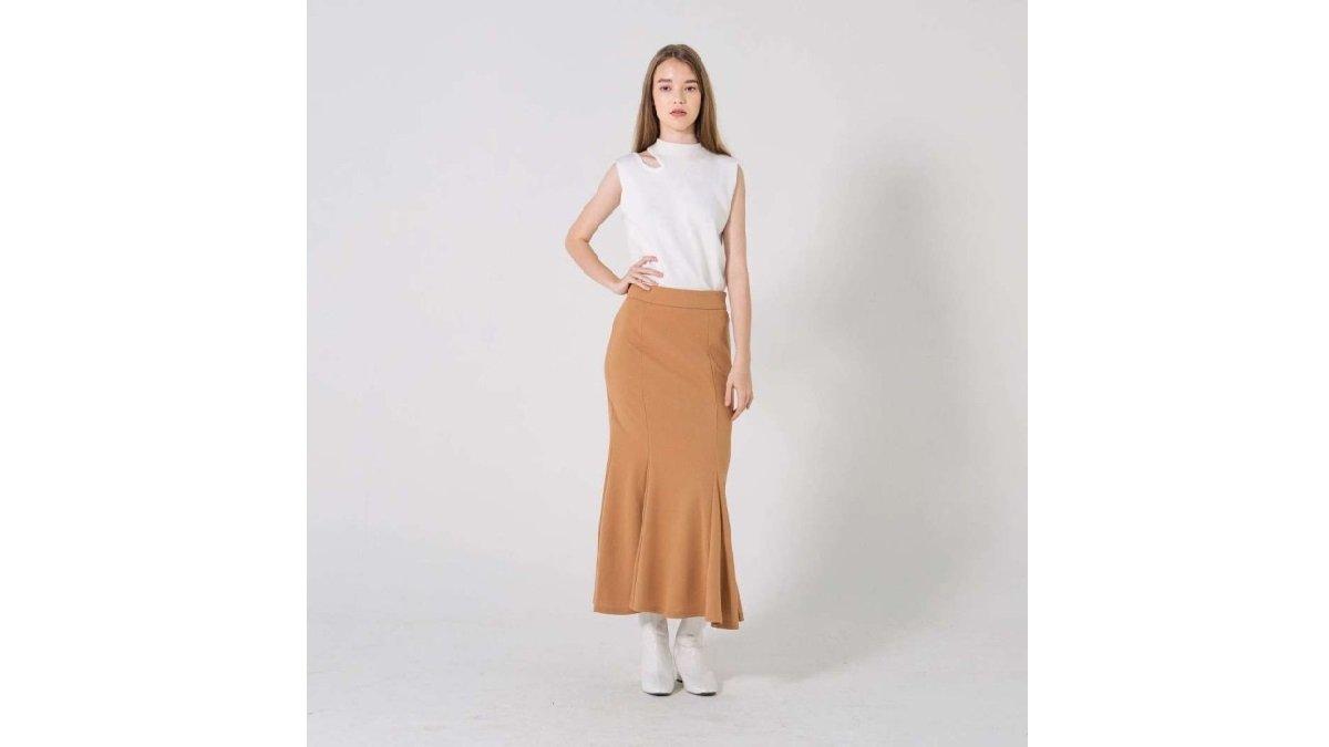 Mikha Tambayong X This Is April Jingle Mermaid Skirt Brown