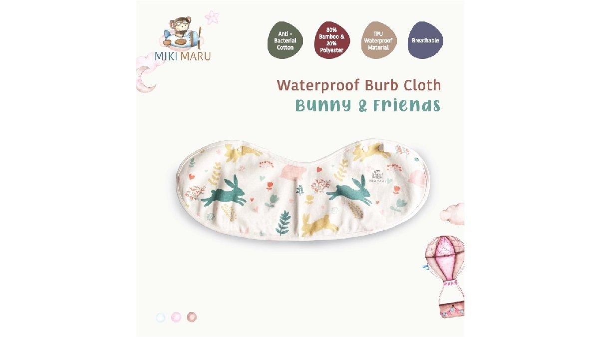 Mikimaru 2 in 1 Waterproof Baby Burp Bib Cloth 