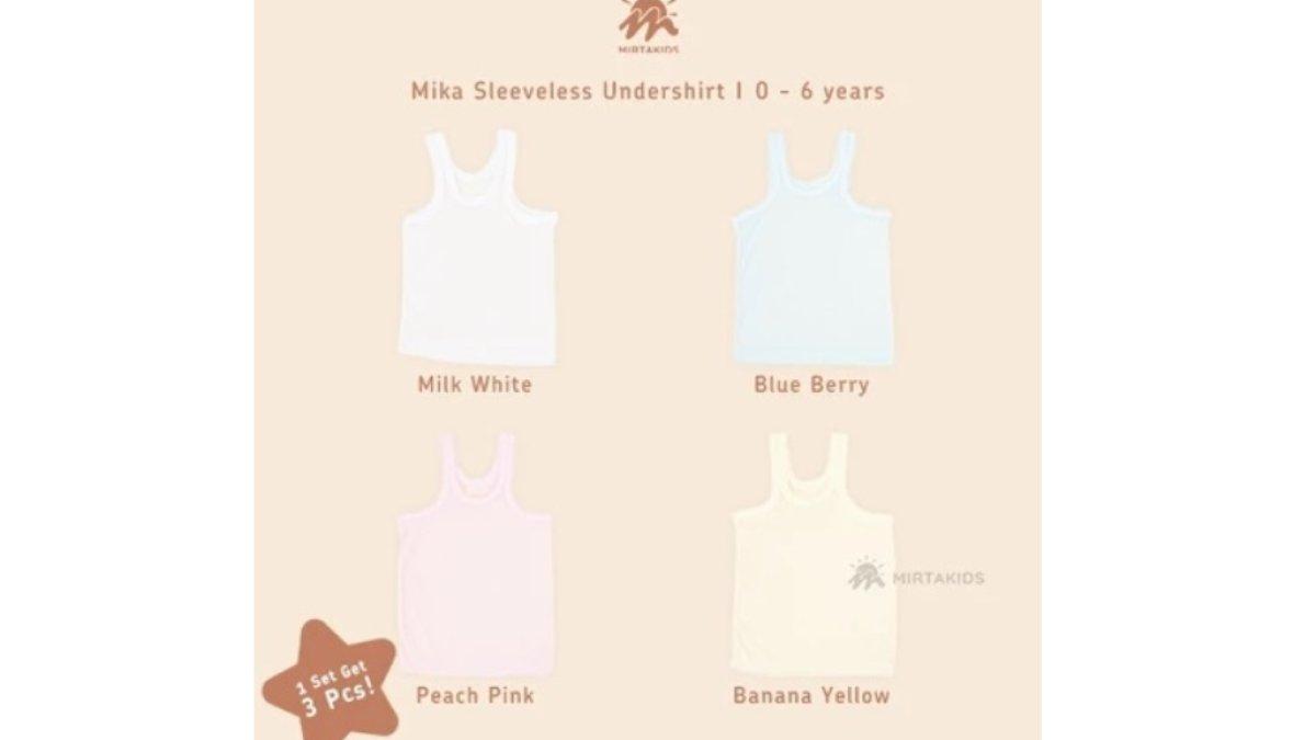 Mirtakids BUNDLING 3 Mika Kaos Dalam Polos