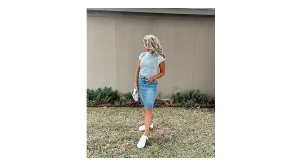 Mix and Match T-shirt + Rok Jeans Mini