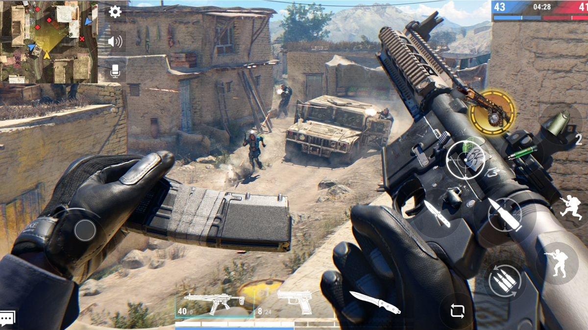 Ilustrasi gameplay Modern Strike Online