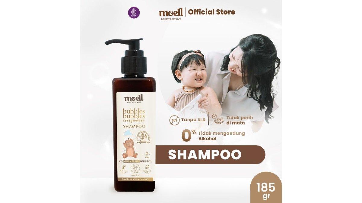Moell Shampoo Bayi 185ml Bubbles Bubbles Everywhere Shampoo