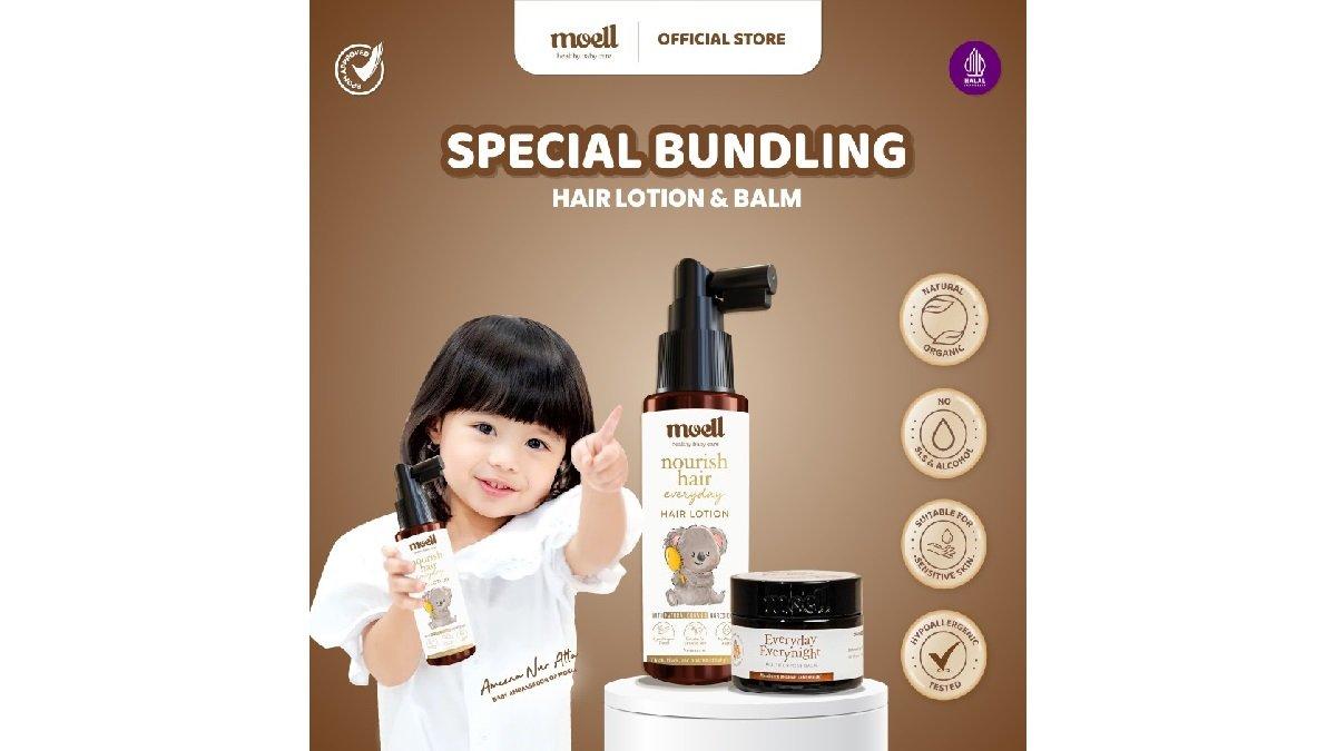 Moell Special Bundling Hair Lotion 100ml & Multipurpose Balm 30gr 