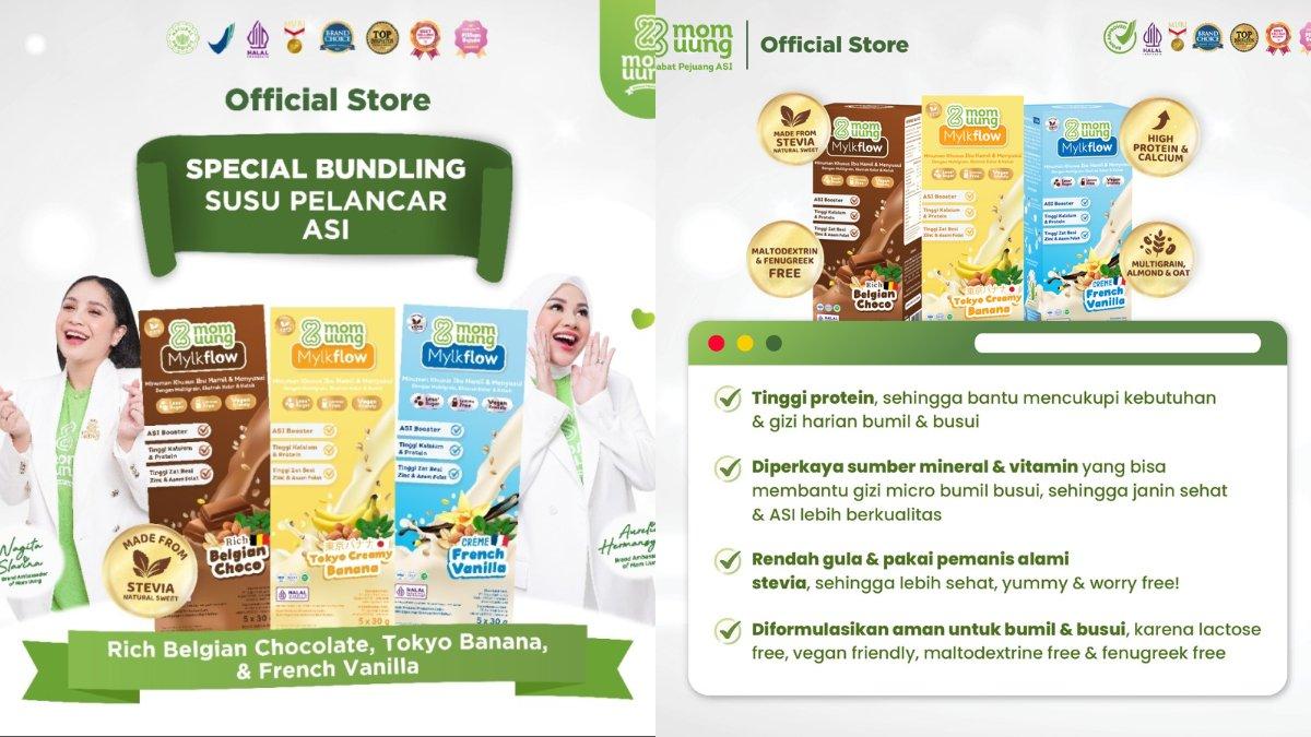 Mom Uung Bundle 3 Rasa Susu Mylkflow Pelancar Asi New Formula