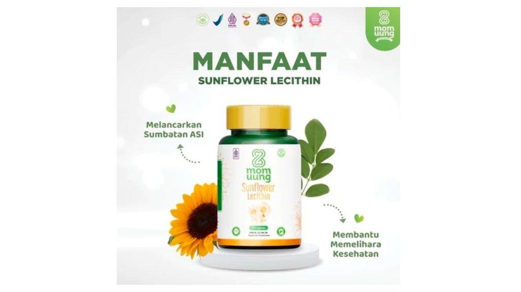 Mom Uung Sunflower Lecithin 30 Kapsul Untuk Melancarkan Sumbatan ASI