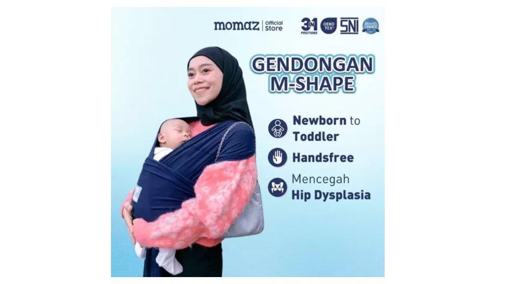 Momaz Gendongan Bayi Newborn – Gendongan M-Shape