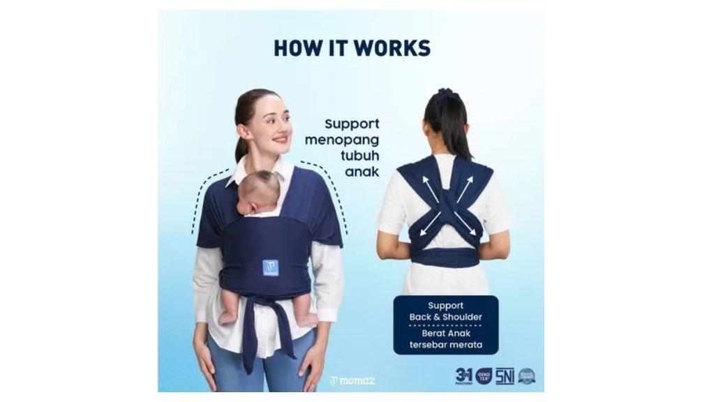 Momaz Gendongan Bayi Newborn – Gendongan M-Shape