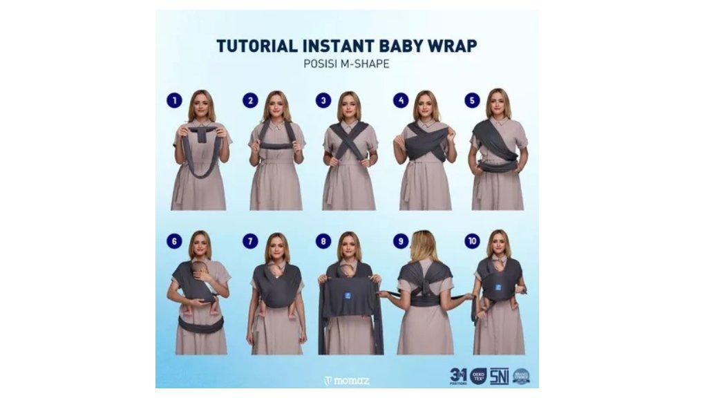 Momaz Gendongan Bayi Newborn – Gendongan M-Shape