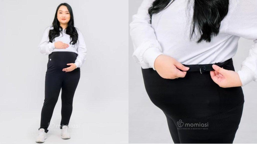 Momiasi - Celana Legging Ibu Hamil Leging Wanita Bumil Maternity Legging Jumbo Premium