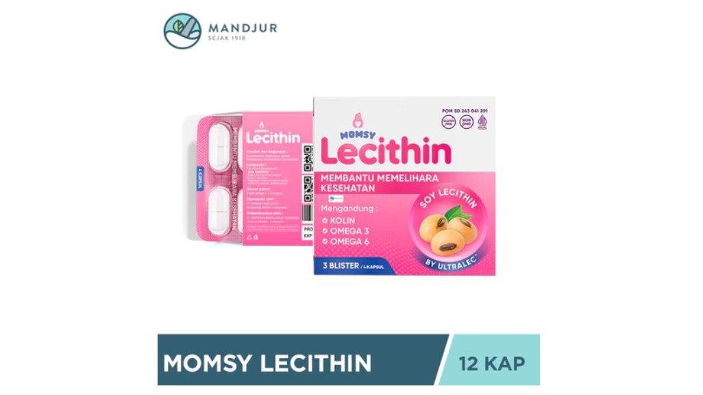 Momsy Lecithin 12 Kapsul - Membantu Melancarkan ASI