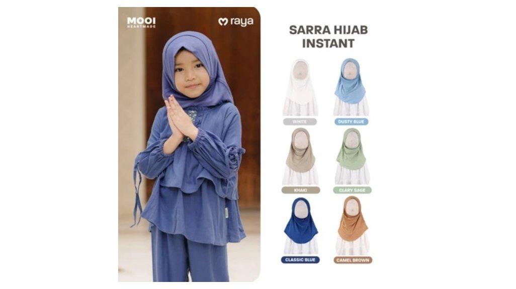 Mooi Hijab Instant Anak Jilbab Anak Perempuan Sarra Hijab