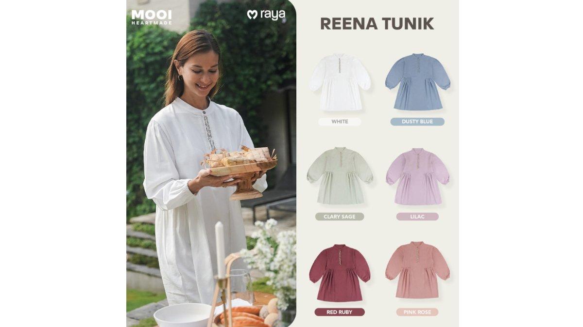 Mooi Tunik Wanita Atasan Wanita Raya Collection Reena Tunik