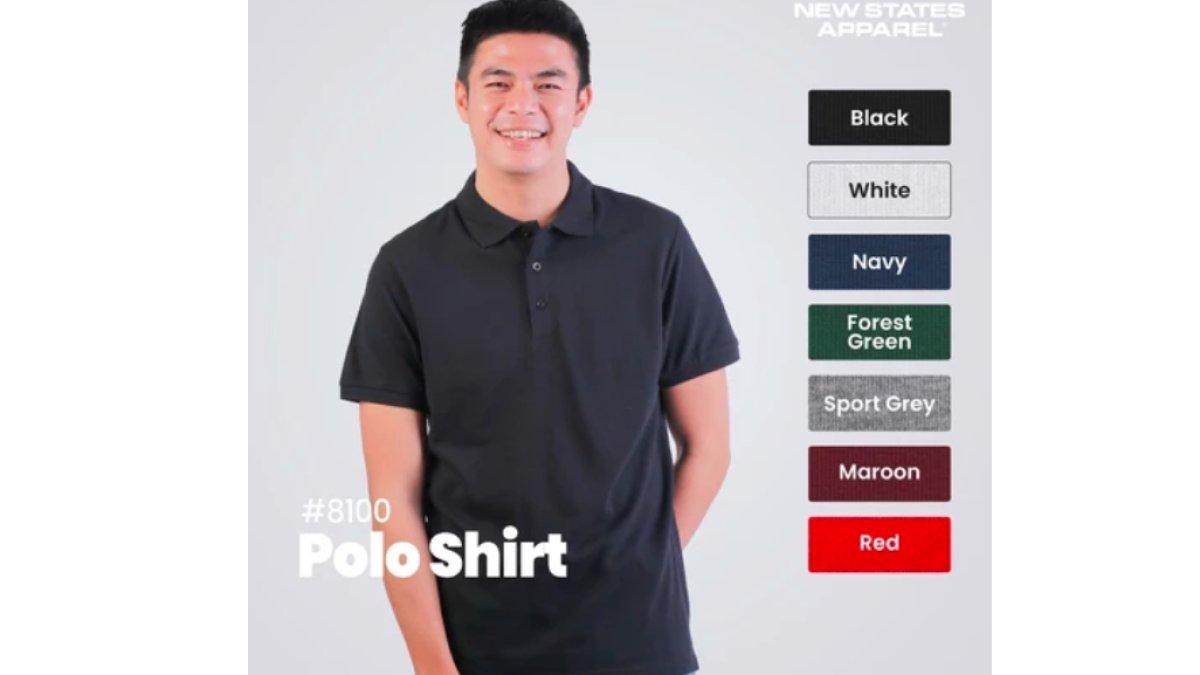 NEW STATES APPAREL Kaos Polo Polos S-2XL -8100