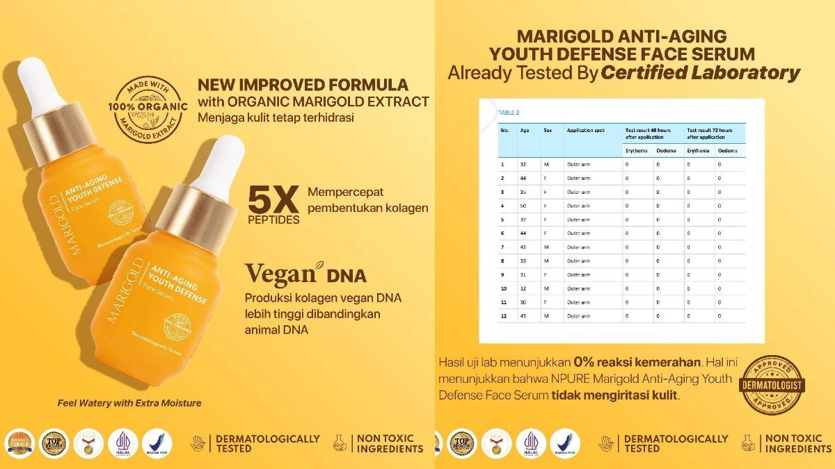 NPURE Marigold anti-Aging Youth Defense Face Serum