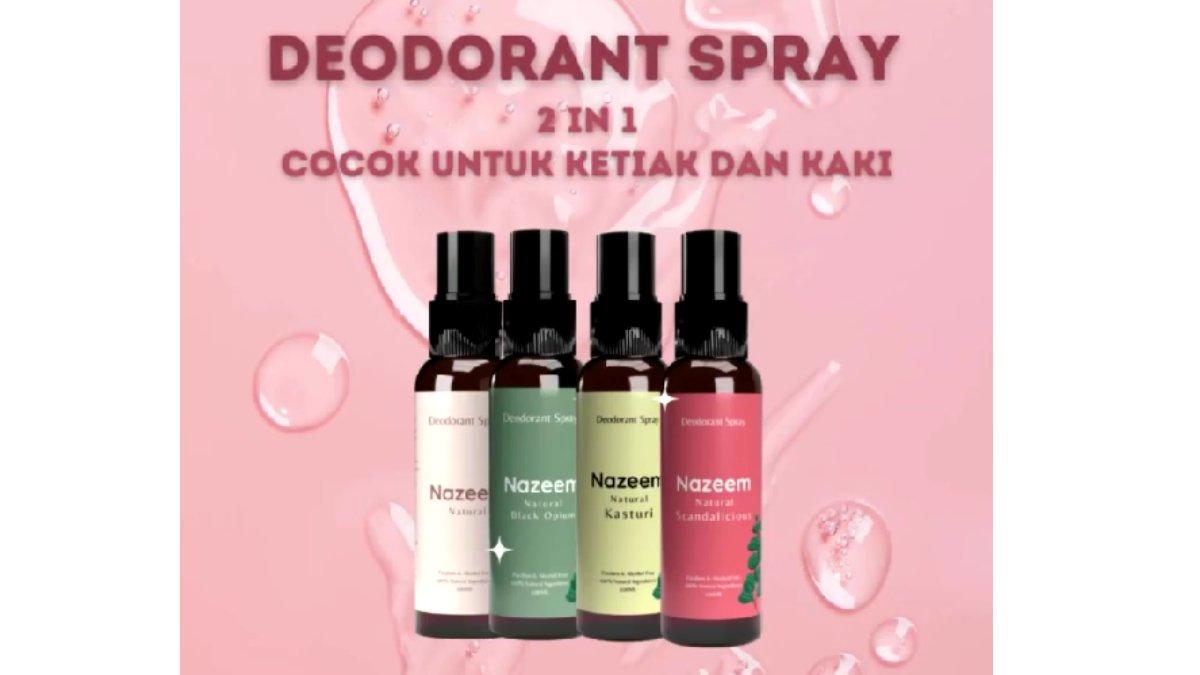 Nazeem Deodorant Spray Tawas