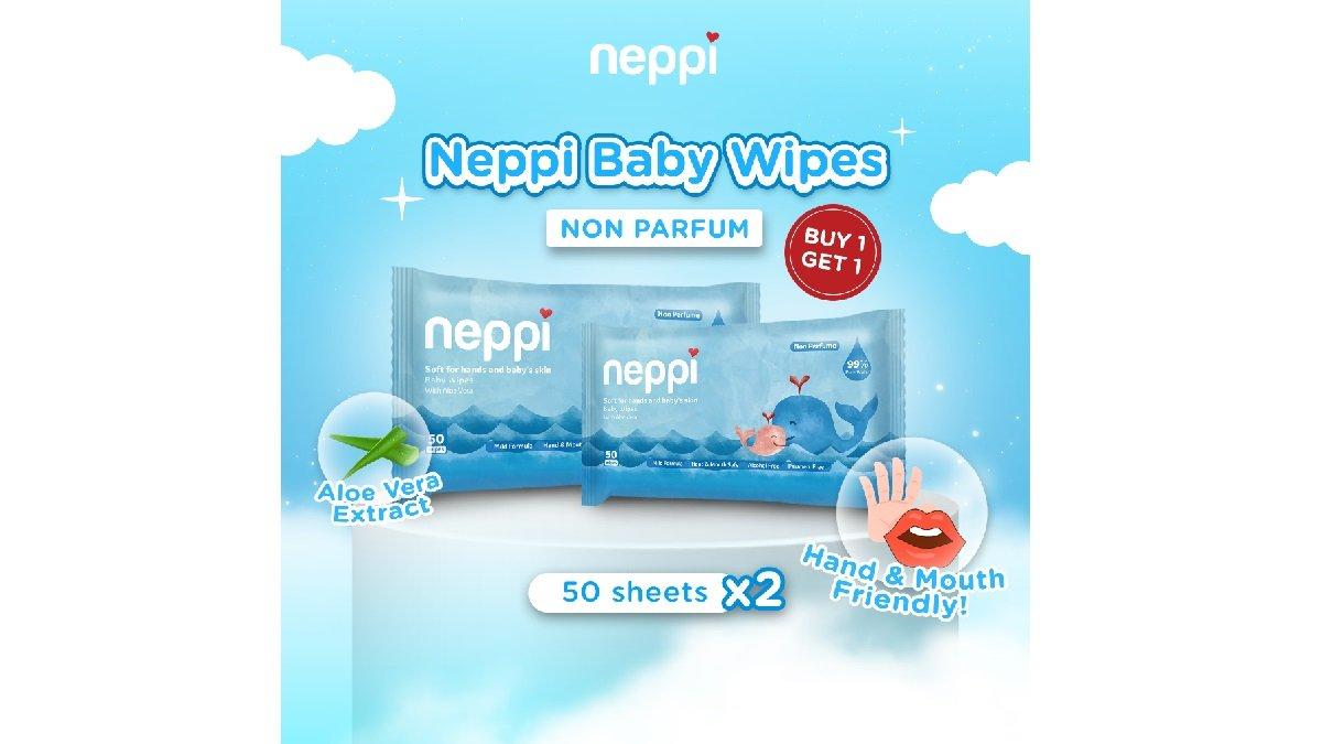 Neppi Baby - Baby Wipes Non Parfum 50s Buy 1 Get 1