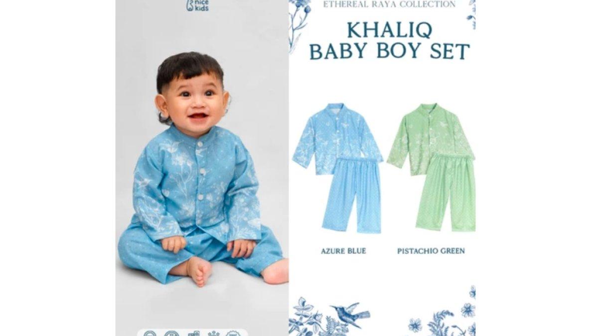 Nice Kids – Khaliq Baby Koko Set Setelan Kemeja Atasan Celana Panjang Anak Bayi